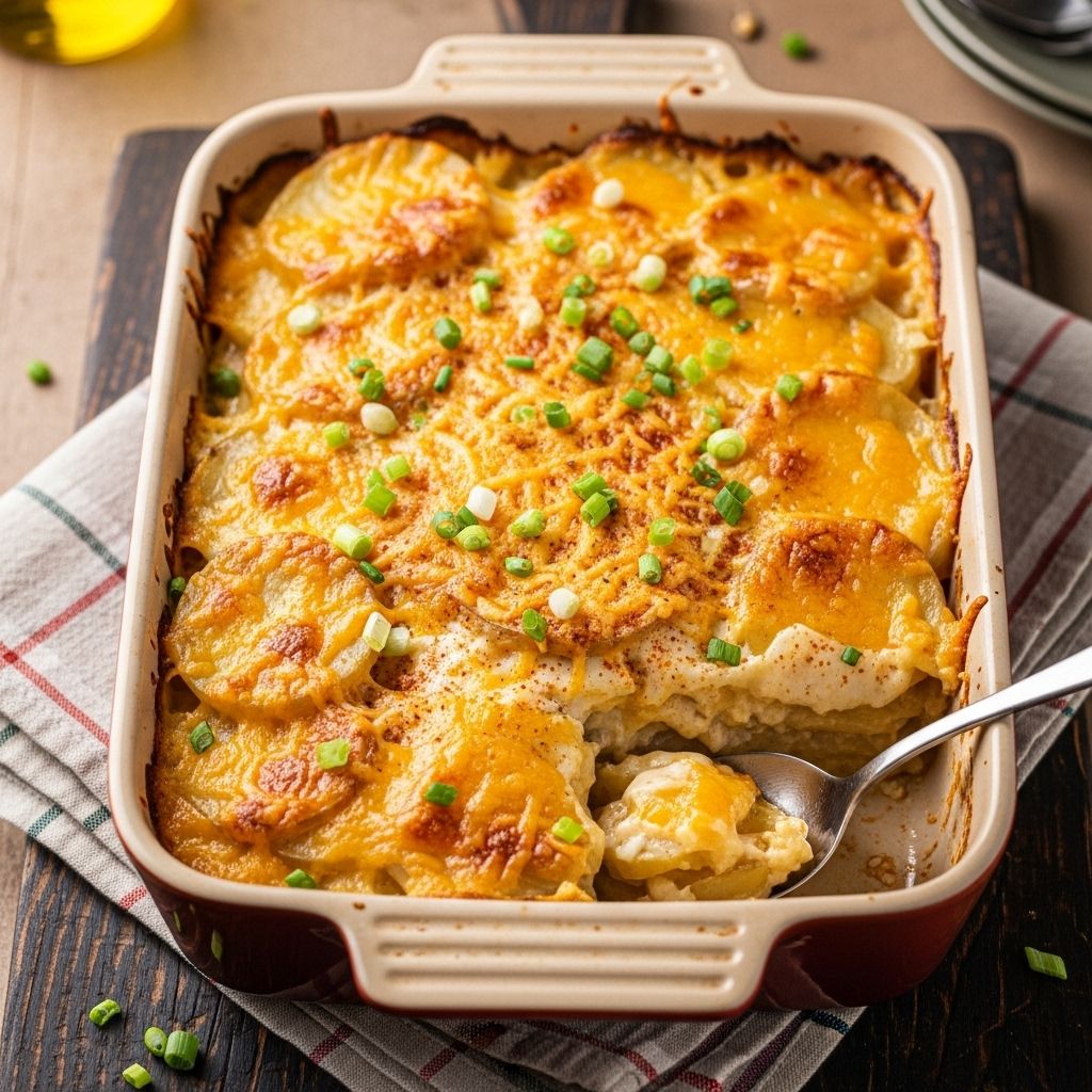 Creamy layers and crispy topping make every gathering feel like a warm, welcoming feast.