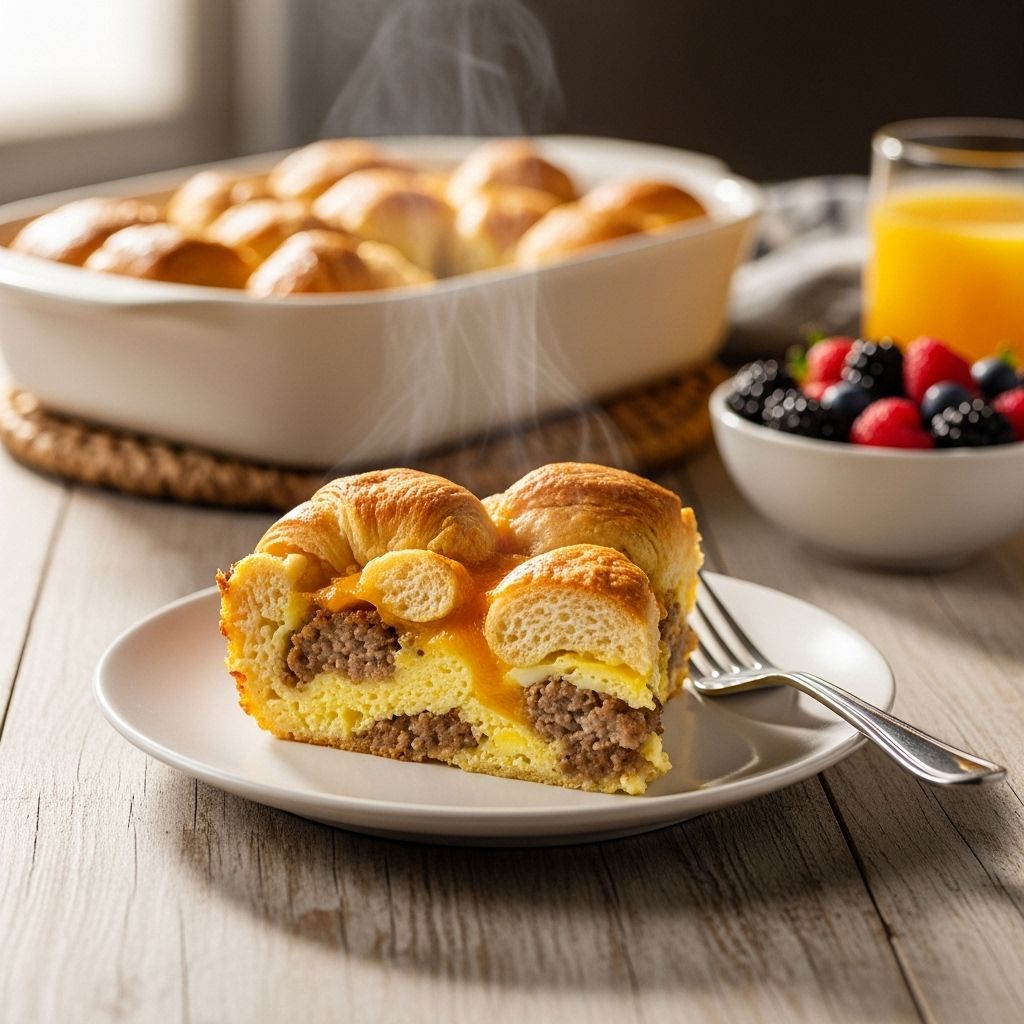 Ultimate Crescent Roll Breakfast Casserole Recipe Wake up to a flaky, flavor-packed bake that’s ready whenever you are.