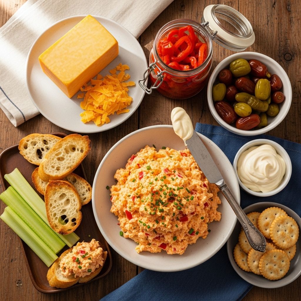 The Ultimate Guide to Classic Pimento Cheese Blend cheeses and seasonings into a silky, flavor-packed bite for every occasion.
