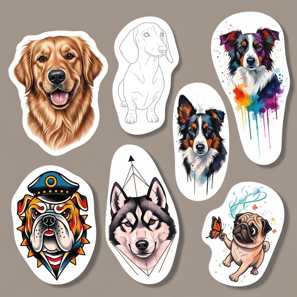 Dog Tattoo Ideas: 6 Styles To Honor Your Canine Companion Explore everything about dog tattoos—from their deep symbolism to trendy styles, placement tips, and creative ideas for honoring your canine best friend.