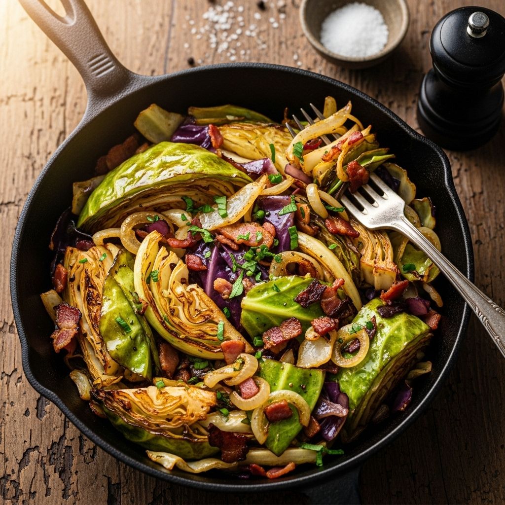A simple twist on cabbage that brings smoky richness and subtle sweetness to every meal.