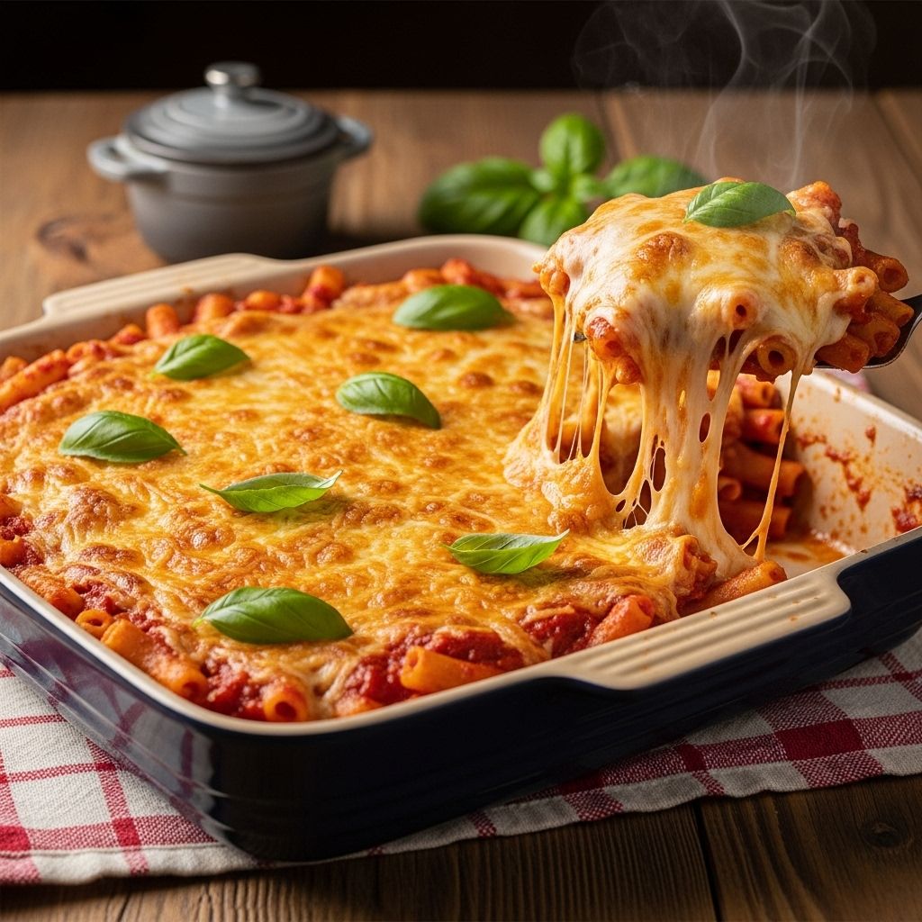 Hearty sausage, beef, and triple cheese combine for a soul-warming dinner favorite.