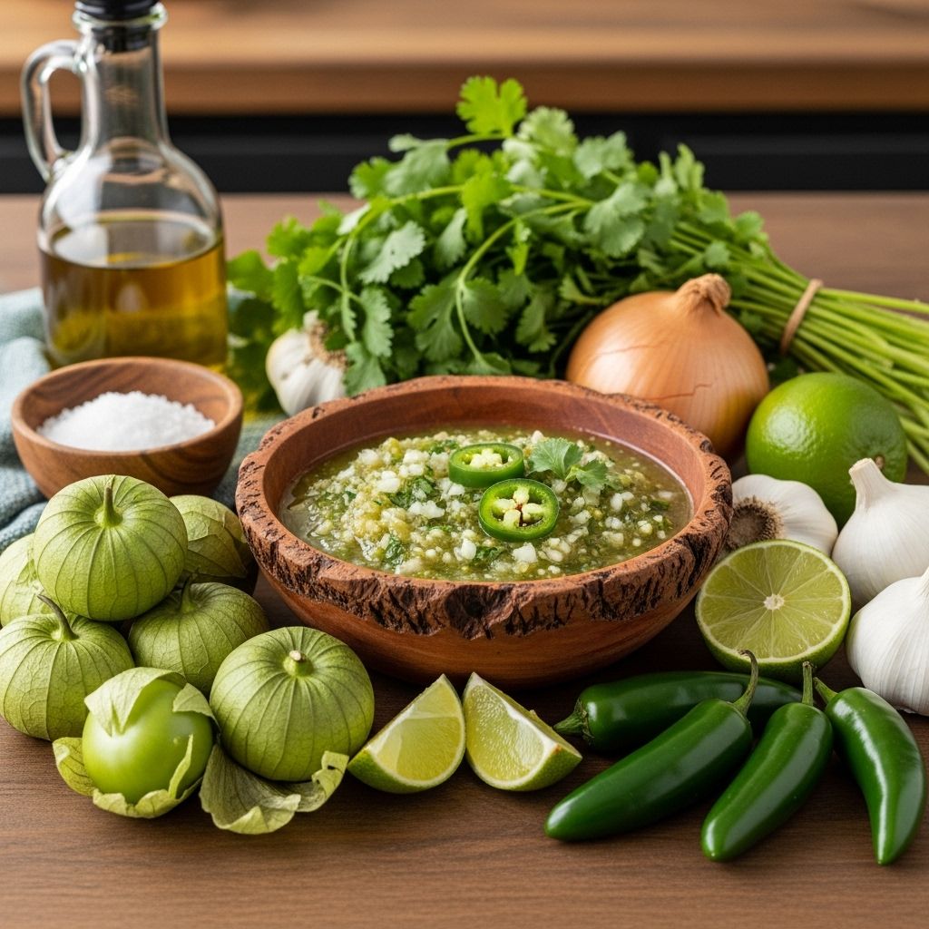 This vibrant green sauce brings smoky heat and bright tang to tacos, eggs, and more.