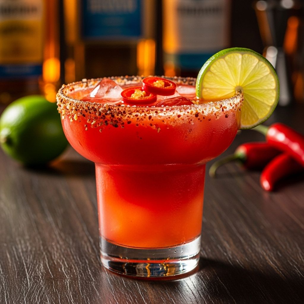 Smoky tequila meets zesty lime and chiles for a drink with unforgettable heat.