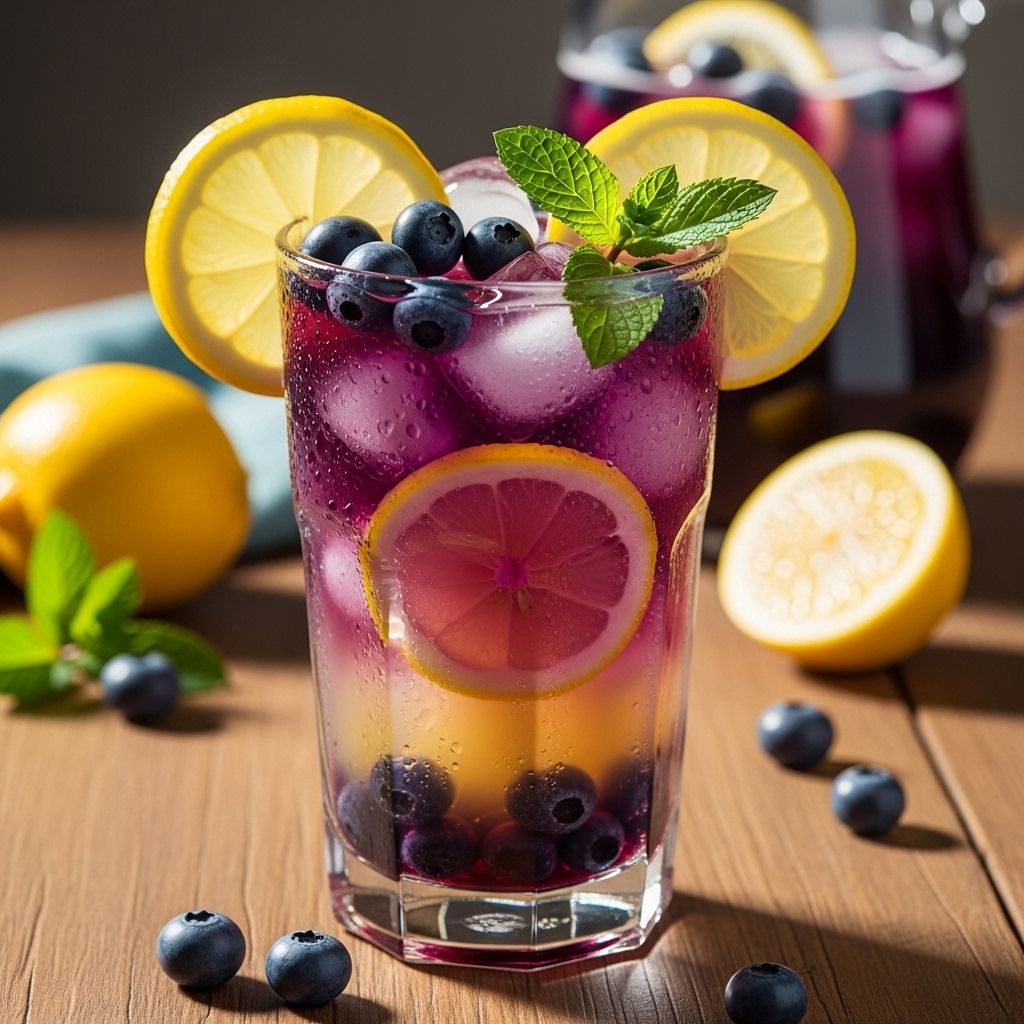 Fresh berries and citrus juices come together in a bright, crowd-pleasing refresher.