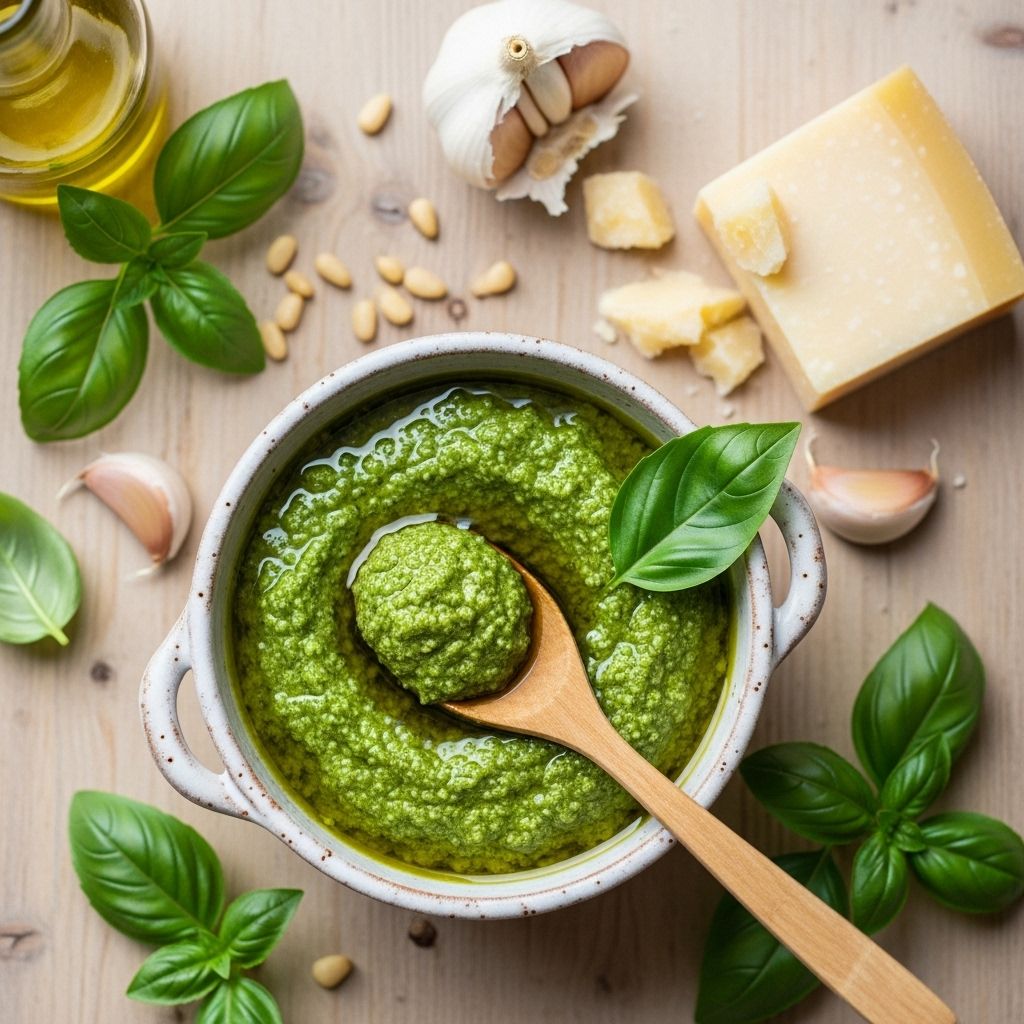 A classic Italian blend that brings vibrant, fresh basil and Parmesan together.