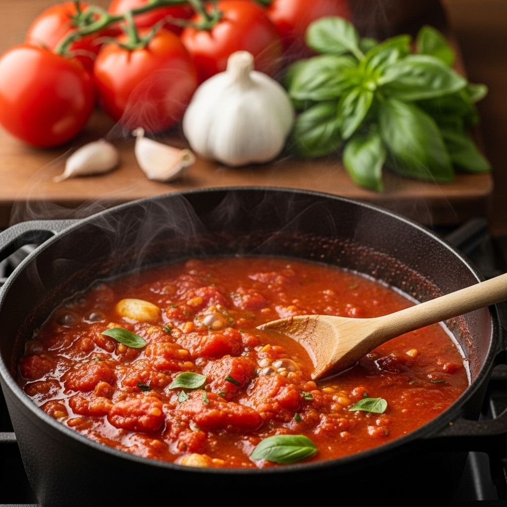 Experience the richness of a homemade sauce that deepens in taste with every simmer.