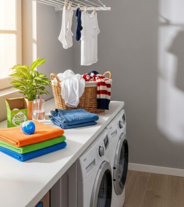 Simple sorting and stain care preserve fabrics and clear clutter from your wash space.