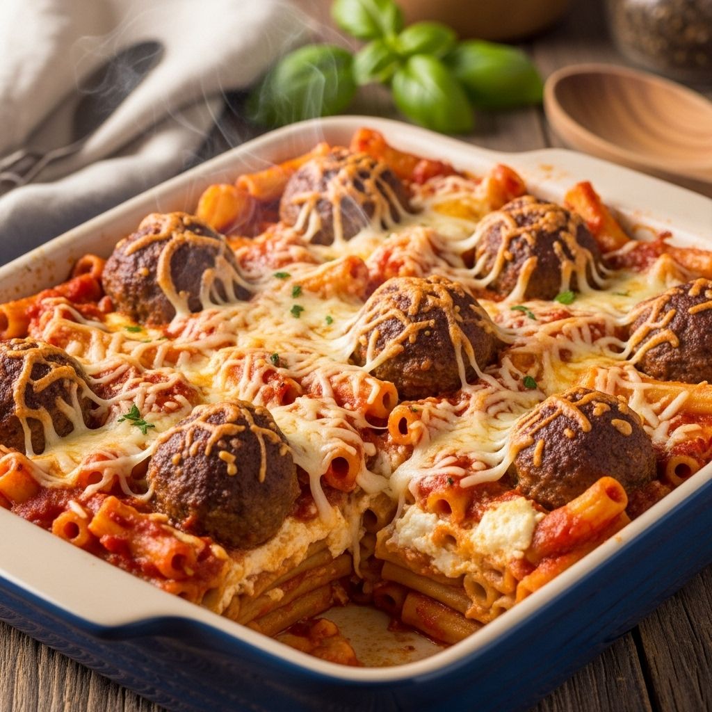 Savory bites and tender pasta unite in a homestyle dish that comforts every appetite.