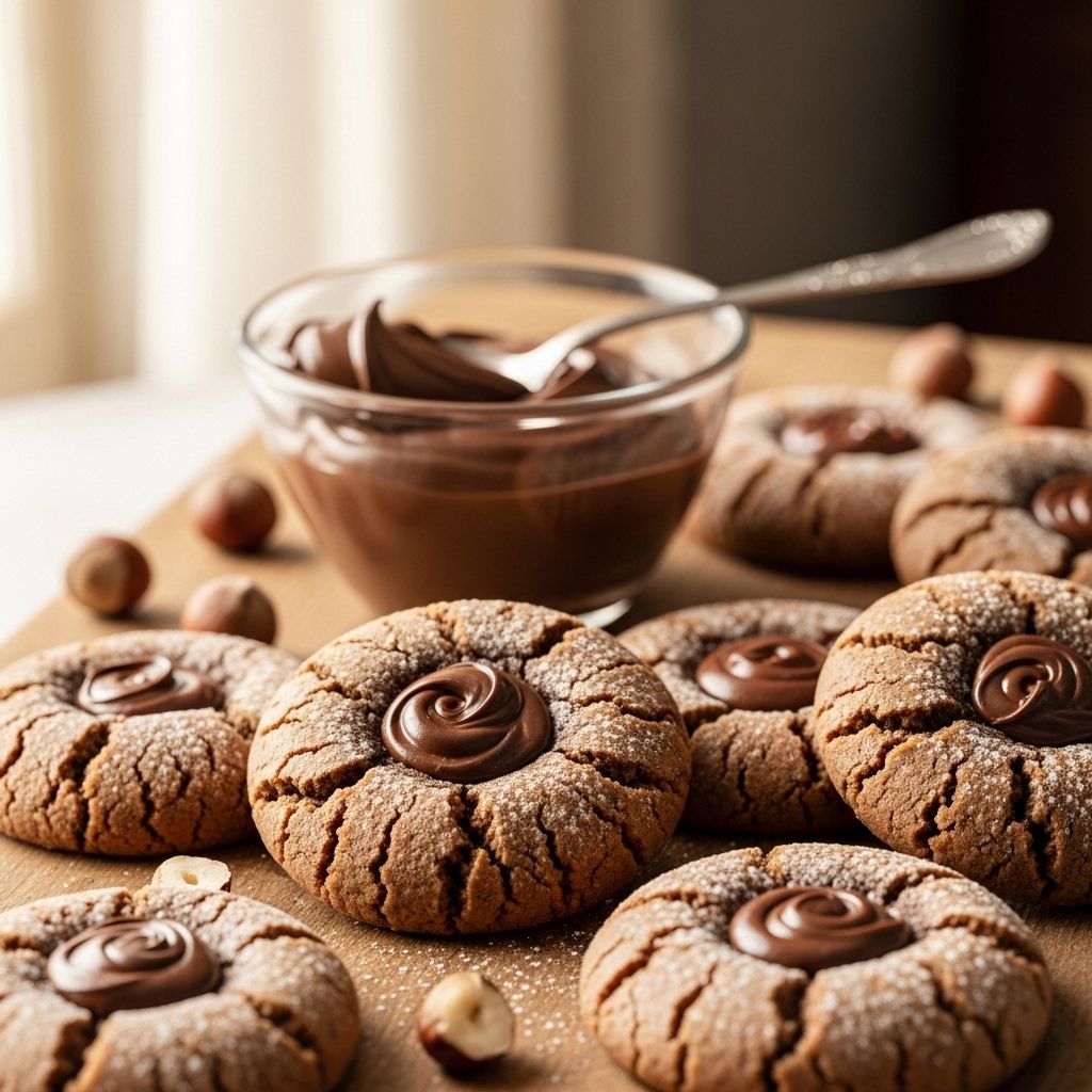 Crisp edges give way to a soft chocolate-hazelnut center that delights with every bite.