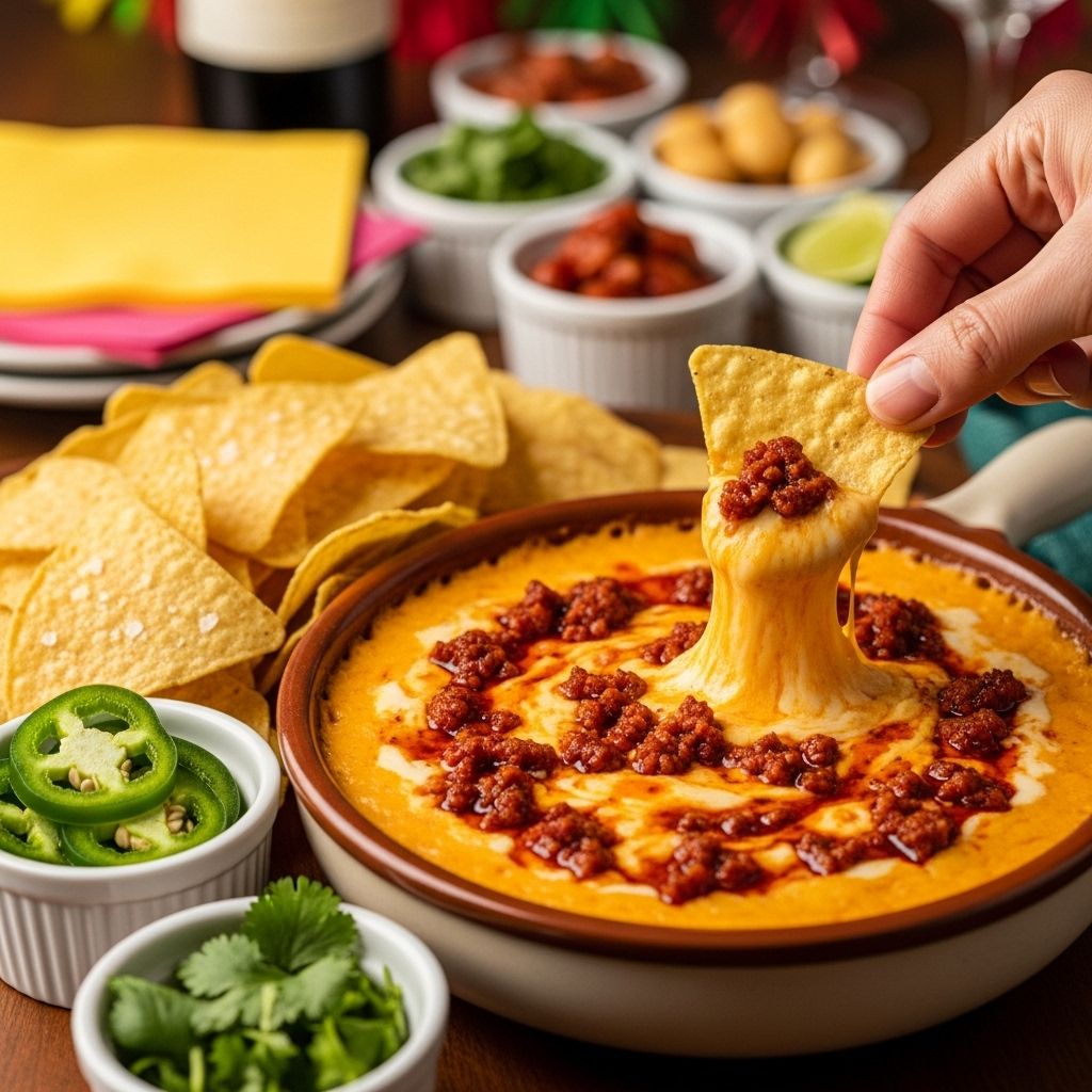 A gooey blend of smoky sausage and creamy indulgence that elevates any gathering.