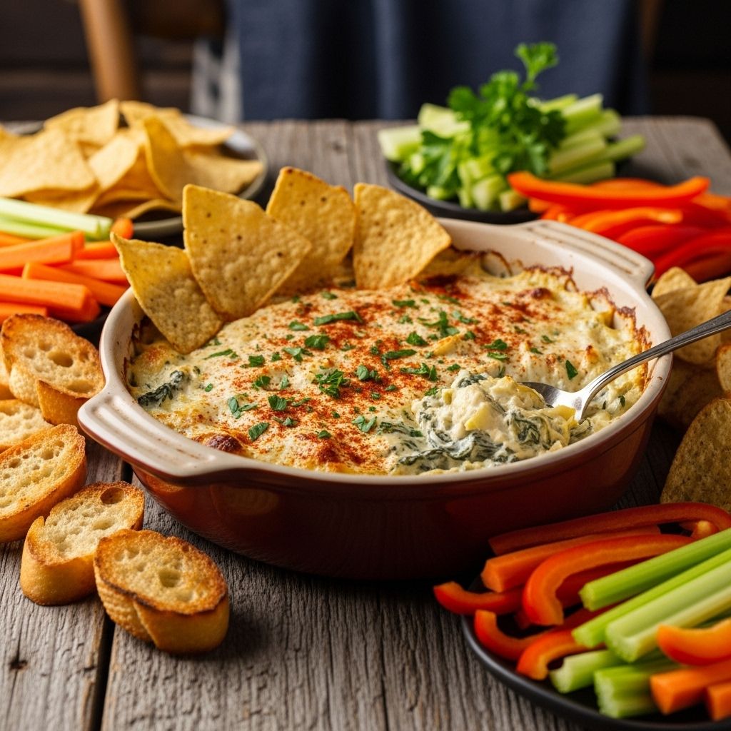 A trio of melting cheeses creates a golden, bubbly crust that elevates every gathering.