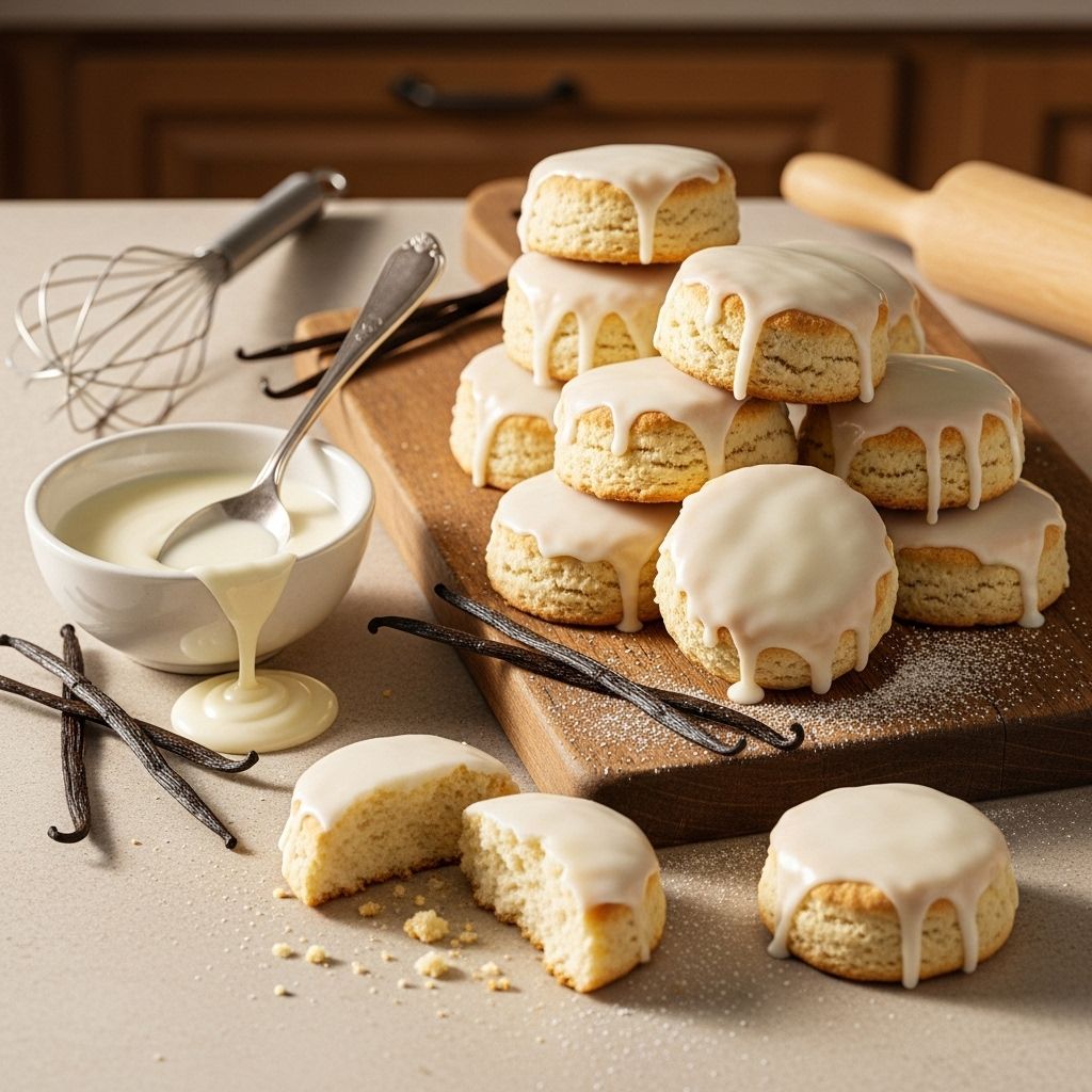 Enjoy a tender crumb topped with a glossy sweet glaze for a rich, buttery indulgence.