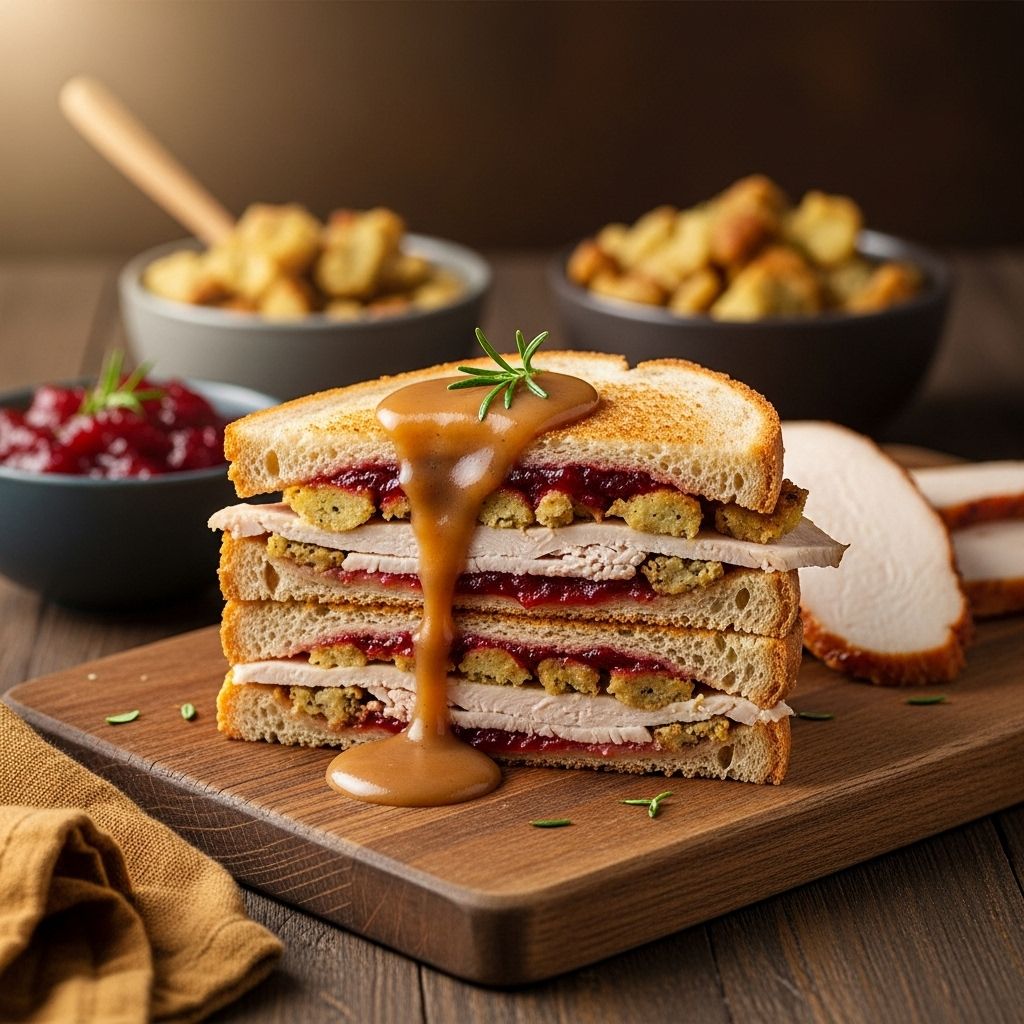 This warm, melty blend of turkey, cranberry, and gravy makes leftover meals unforgettable.