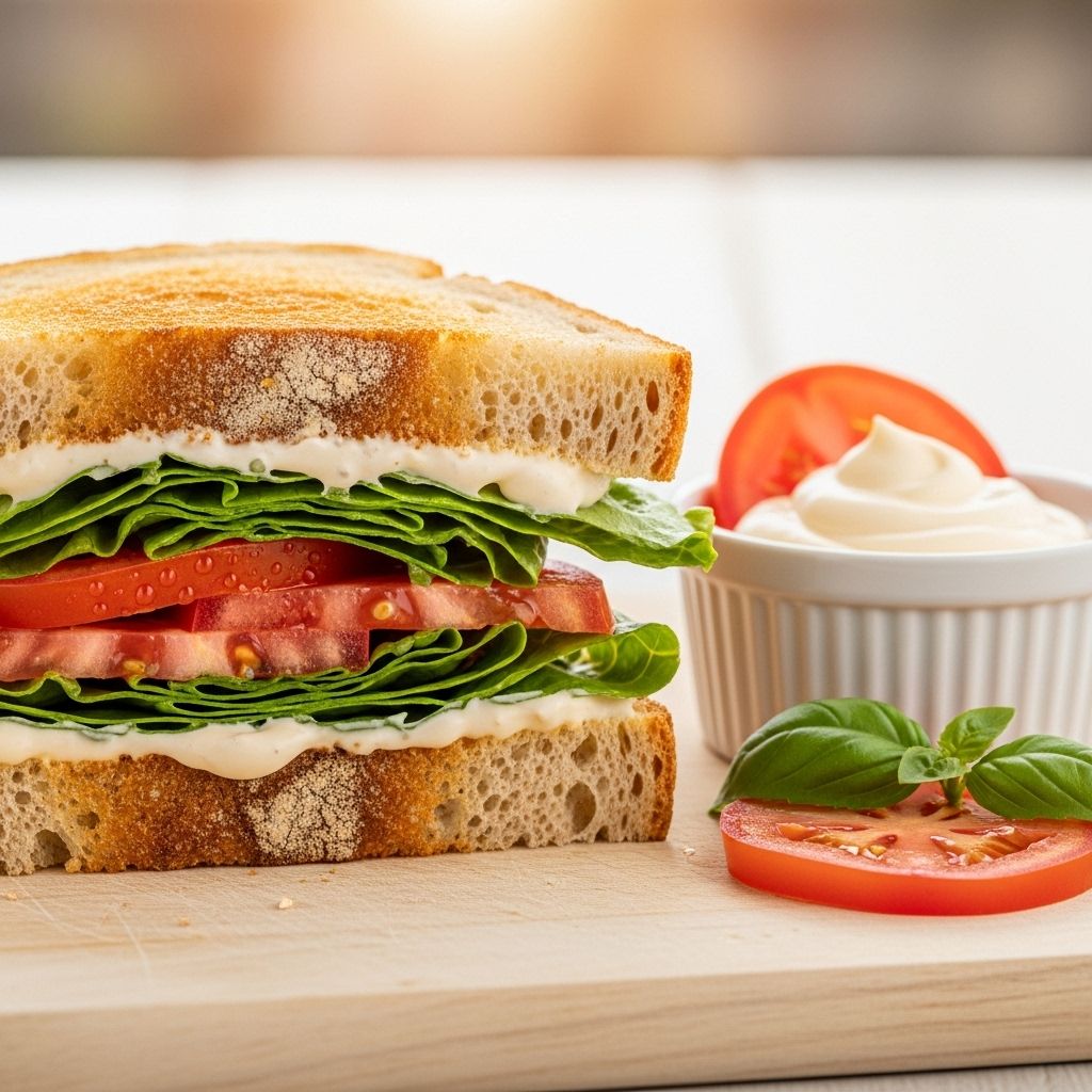 Simple tomato, mayo, and toast come together for a satisfyingly crunchy, juicy delight.