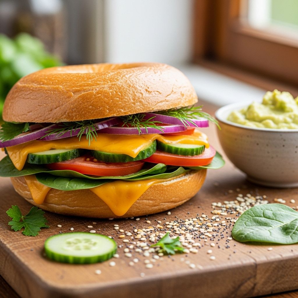 Layered with crisp produce and tangy spreads for a balanced taste in every bite.