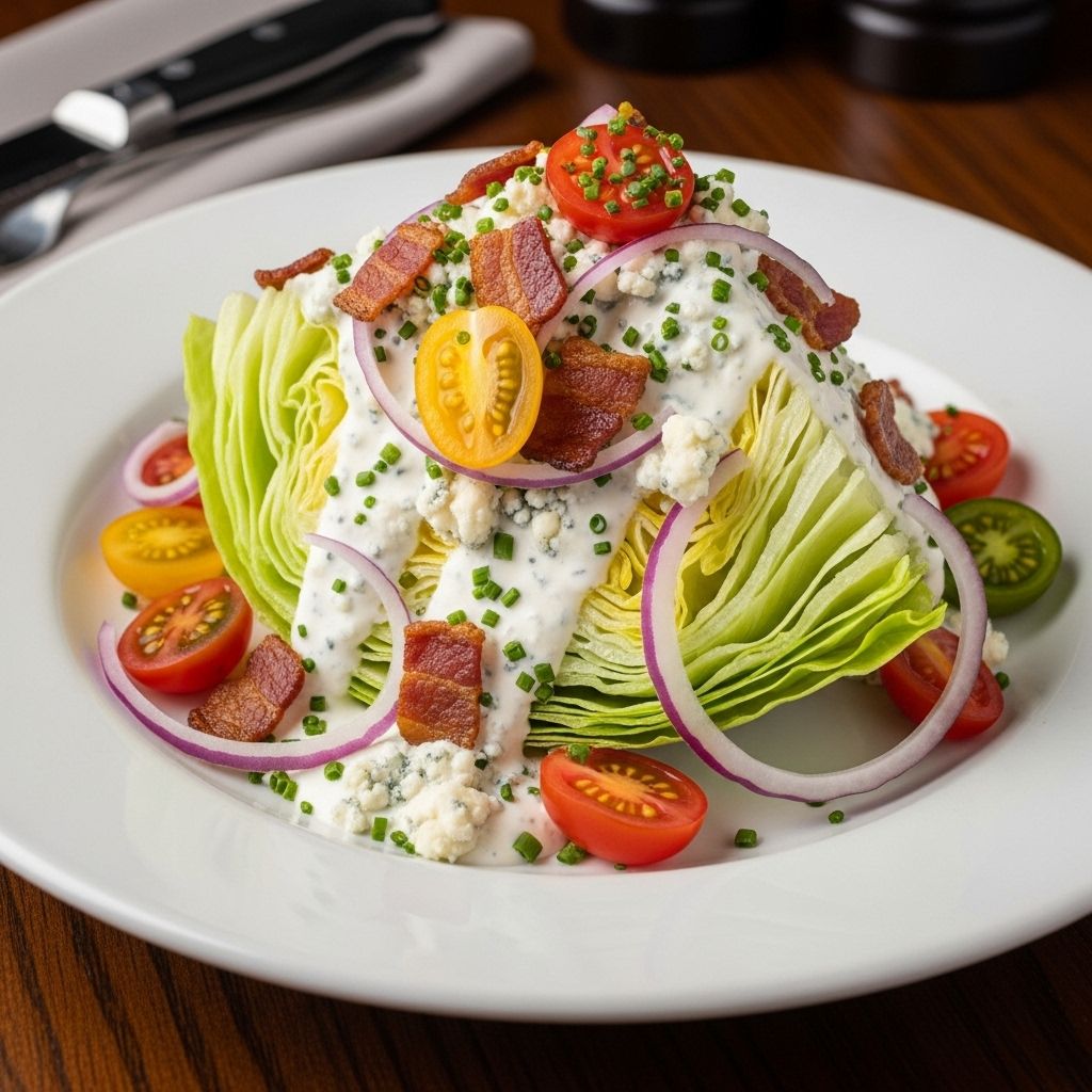 A vibrant mix of cold crunch, creamy dressing, and savory toppings for every occasion.
