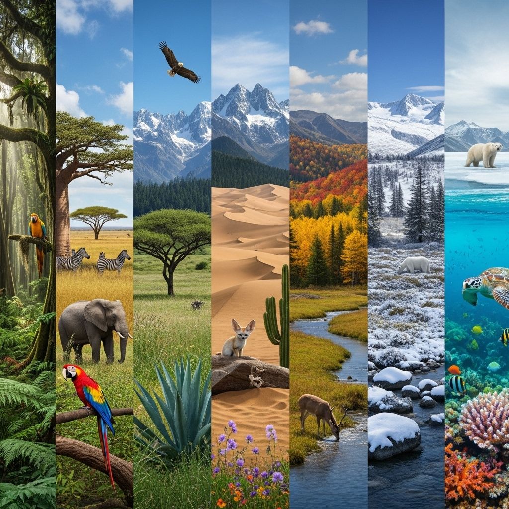 Dive deep into Earth's major biomes, their defining features, unique organisms, and crucial ecological functions.