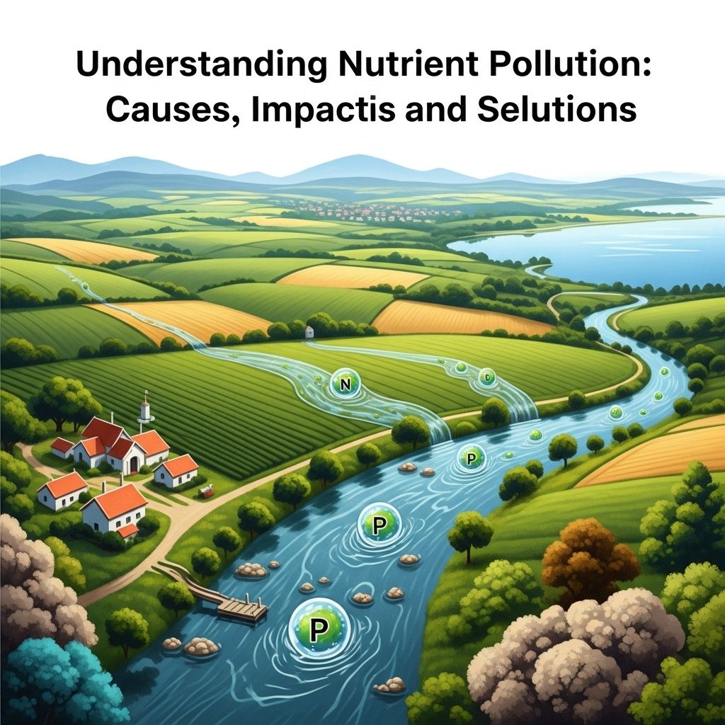 A comprehensive guide to nutrient pollution, its sources, effects on the environment and health, and actionable solutions for communities and individuals.