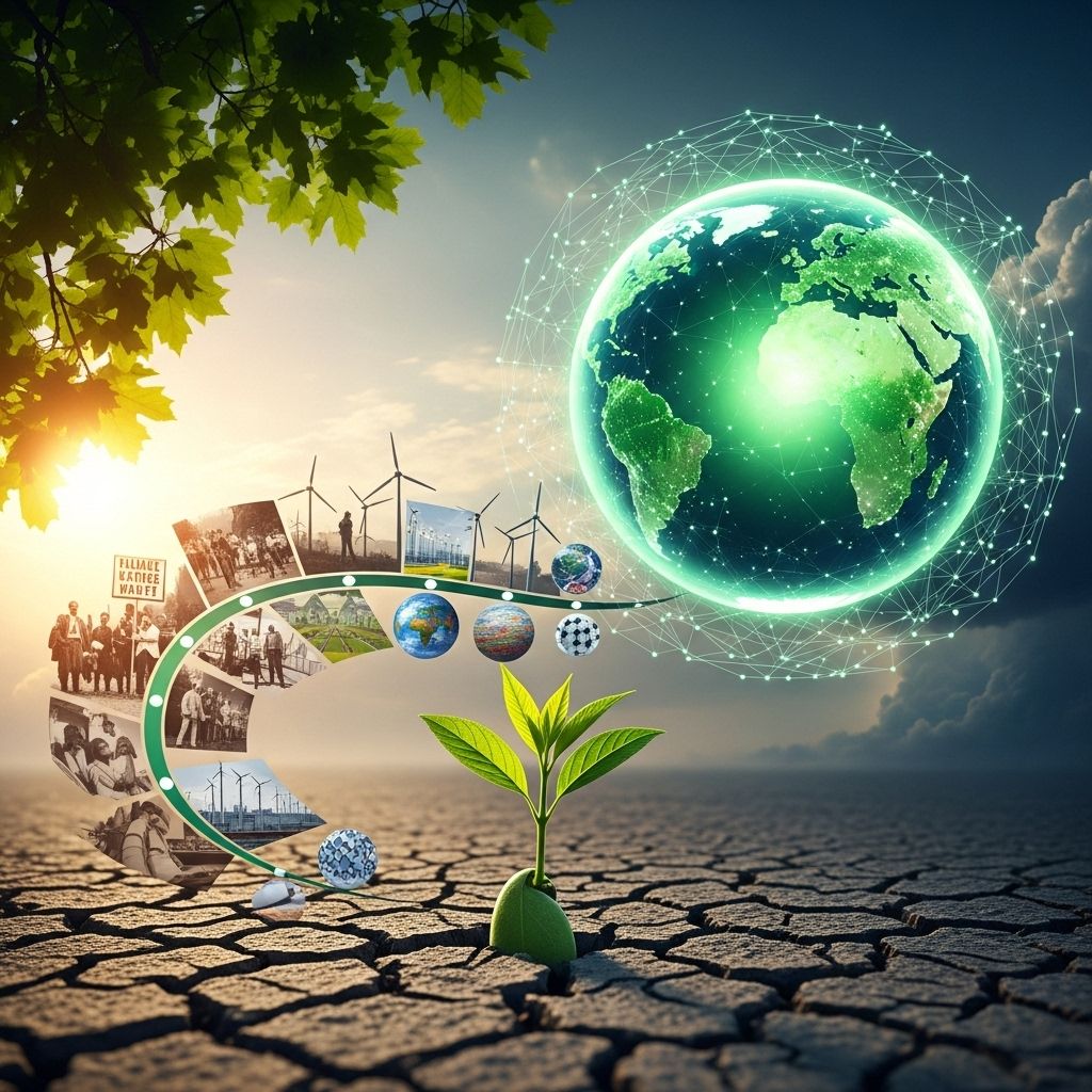 The global green movement reshapes values, policies, and practices for a sustainable future, rooted in activism and evolving with new challenges.