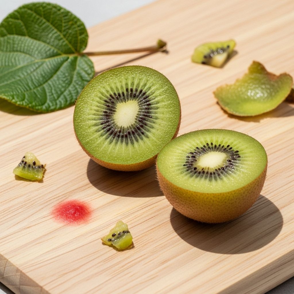 10 Unexpected Side Effects Of Kiwi Fruit You Should Know Excess intake of this snack can trigger mouth tingling and skin irritation.