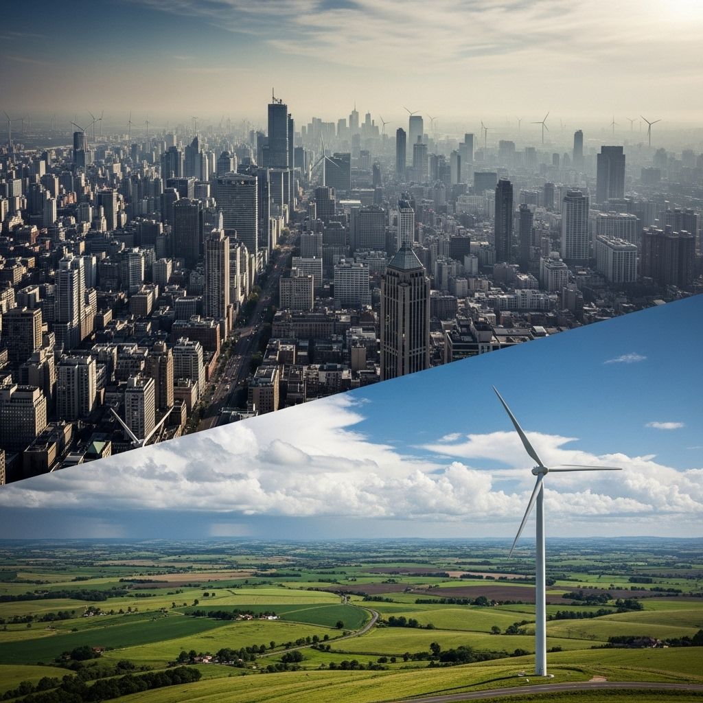 The Urban-Rural Divide: How Geography Shapes Climate Politics Examining how the differing interests and perceptions of urban and rural communities impact national climate action and policy responses.