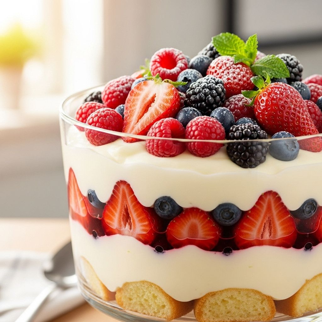 An elegant dessert that pairs creamy tang with fresh fruit for effortless entertaining.