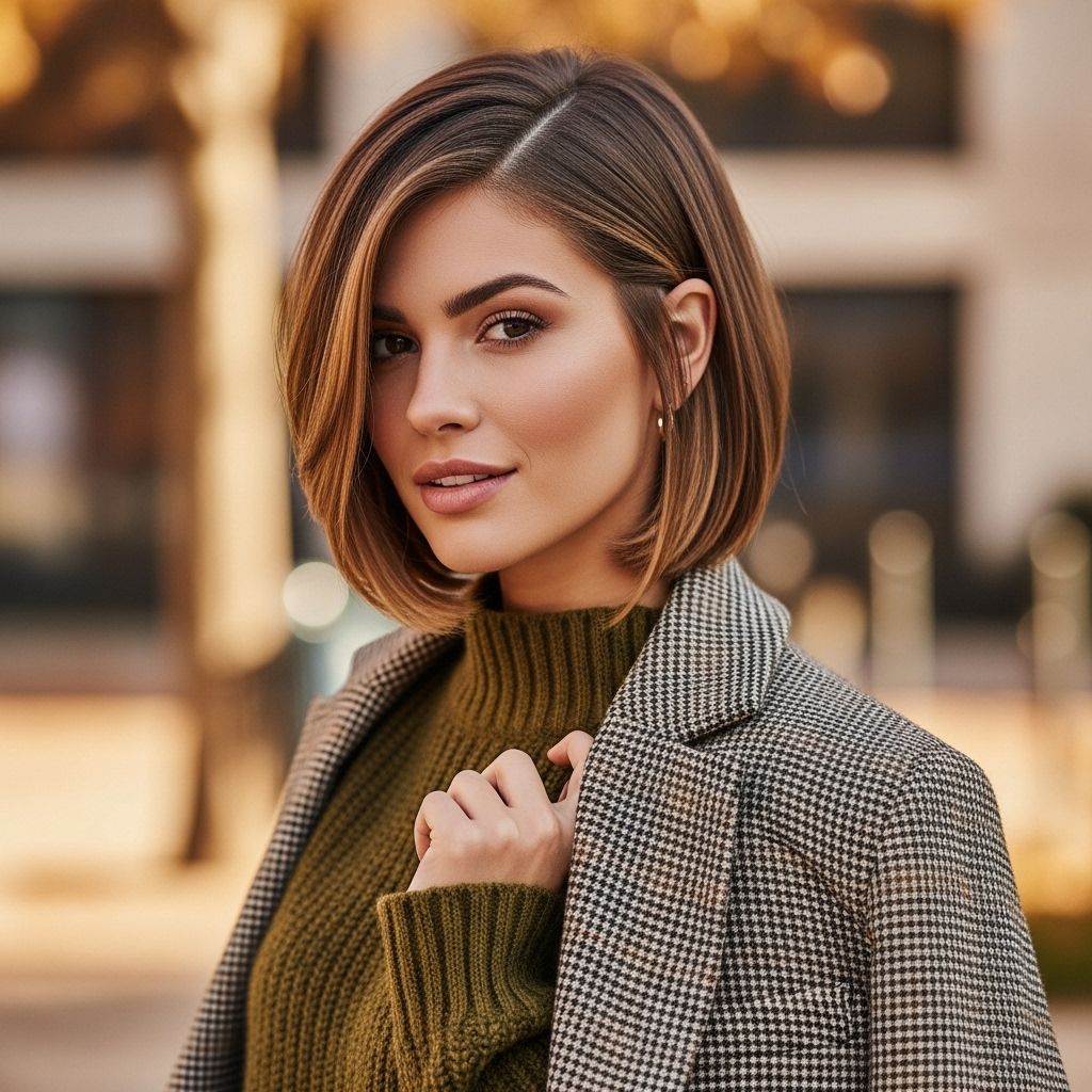 Shake up your look this fall with the varsity bob—a fresh, lived-in bob cut blending collegiate polish and effortless texture.