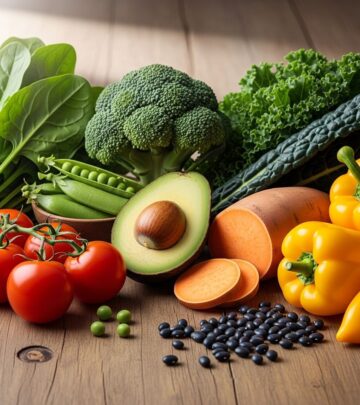 Colorful leafy greens and legumes deliver nutrients for stronger bones and energy.