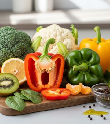 A vibrant mix of produce delivers potent antioxidant support for everyday wellness.