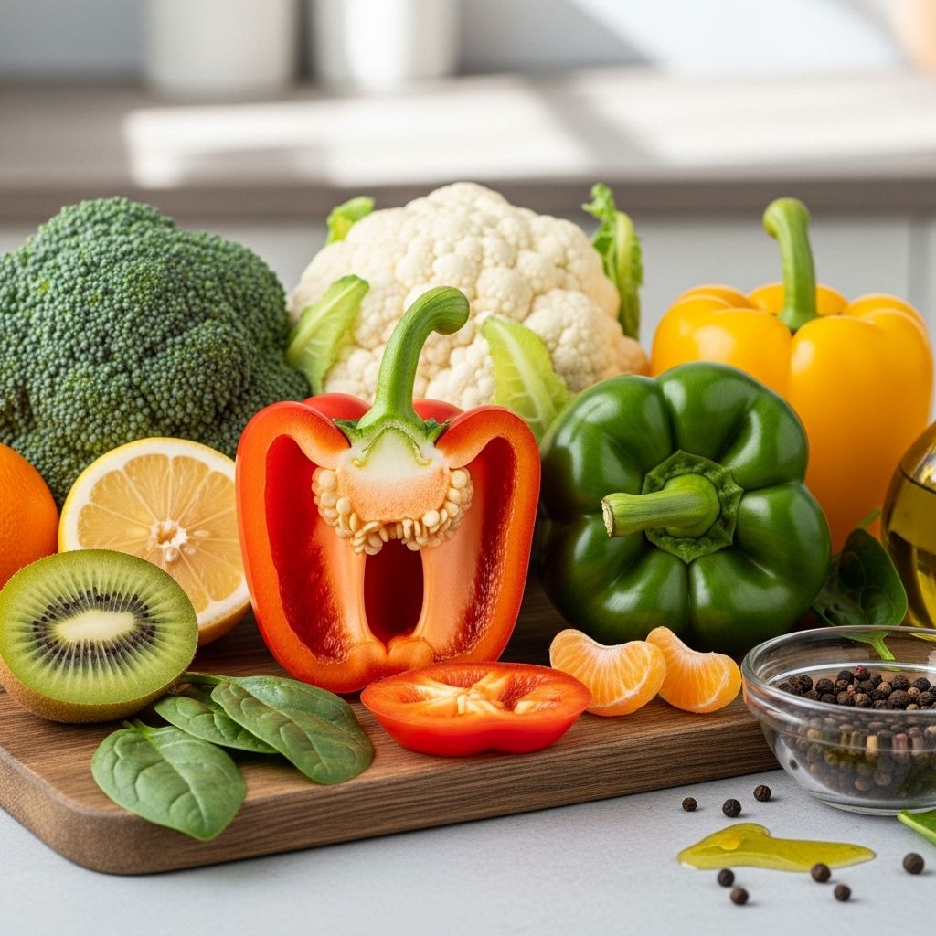 A vibrant mix of produce delivers potent antioxidant support for everyday wellness.