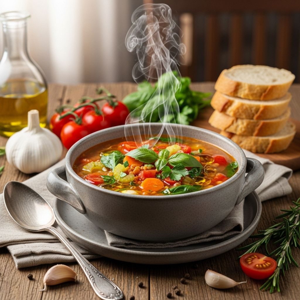 Warm up your table with these wholesome, easy vegetarian soup recipes packed with vibrant veggies, protein-rich pulses, and comforting herbs.