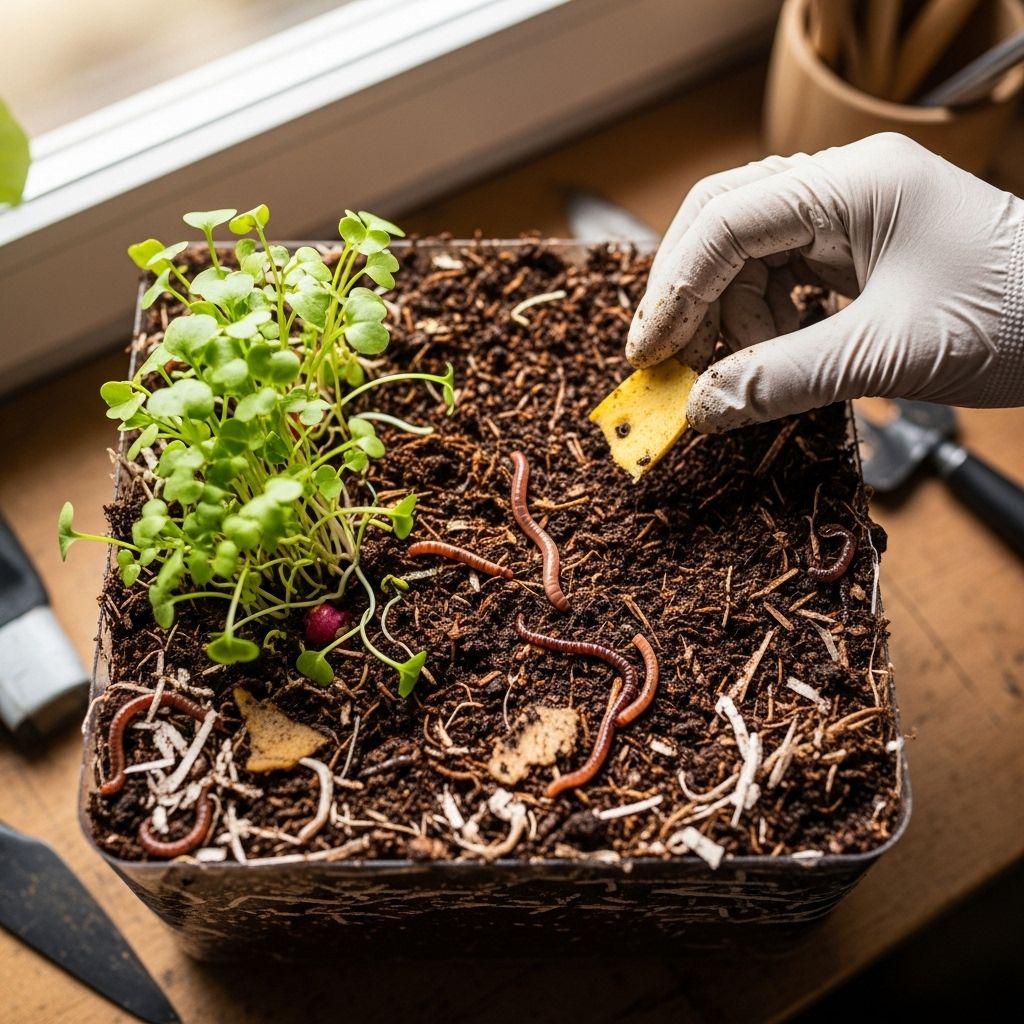Learn how to transform kitchen scraps into nutrient-rich compost through the sustainable practice of vermicomposting at home.