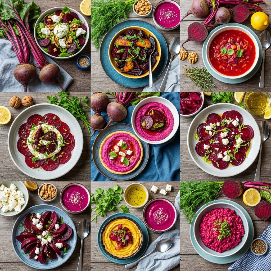 Each recipe highlights this root’s earthy sweetness and bold hues from snacks to soups.