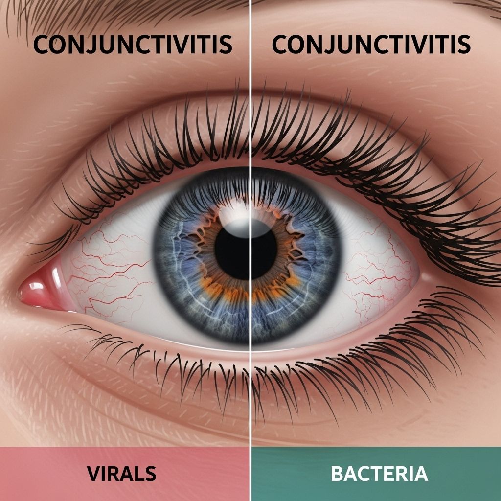 Viral vs. Bacterial Pink Eye: How to Tell the Difference and What to Do Understand the distinct causes, symptoms, treatments, and prevention strategies for viral and bacterial conjunctivitis to protect your eye health.