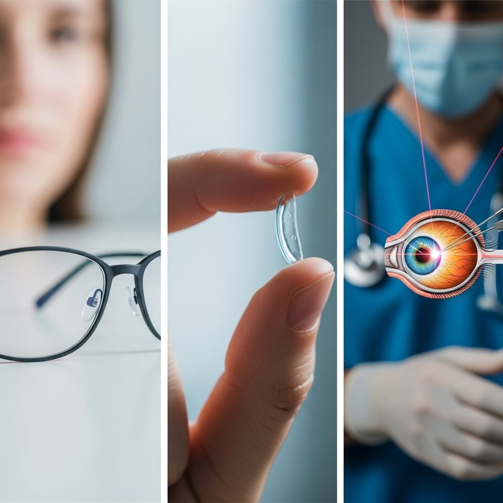 Explore your options for clearer sight, from eyeglasses and contact lenses to advanced vision correction surgeries.