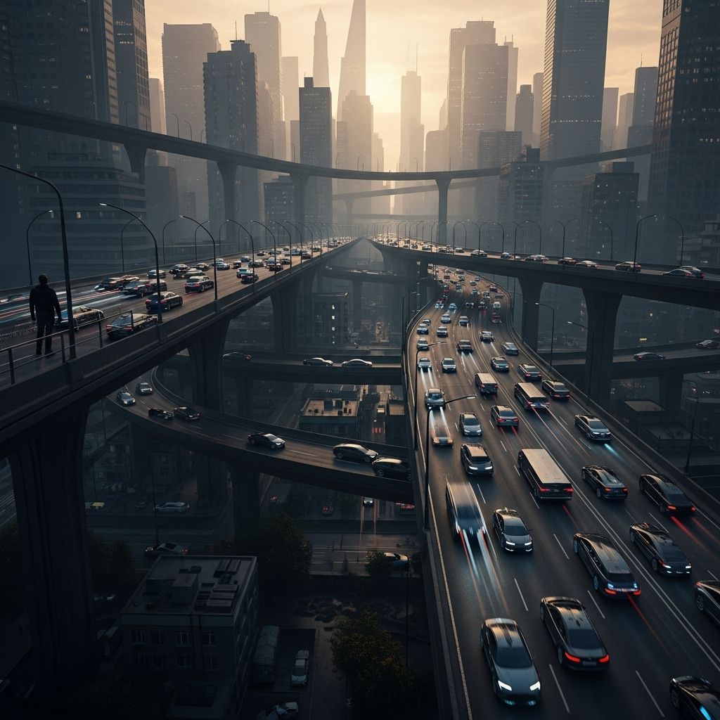 Exploring the histories, marketing, and consequences behind car-centric visions—and how cities might break free.