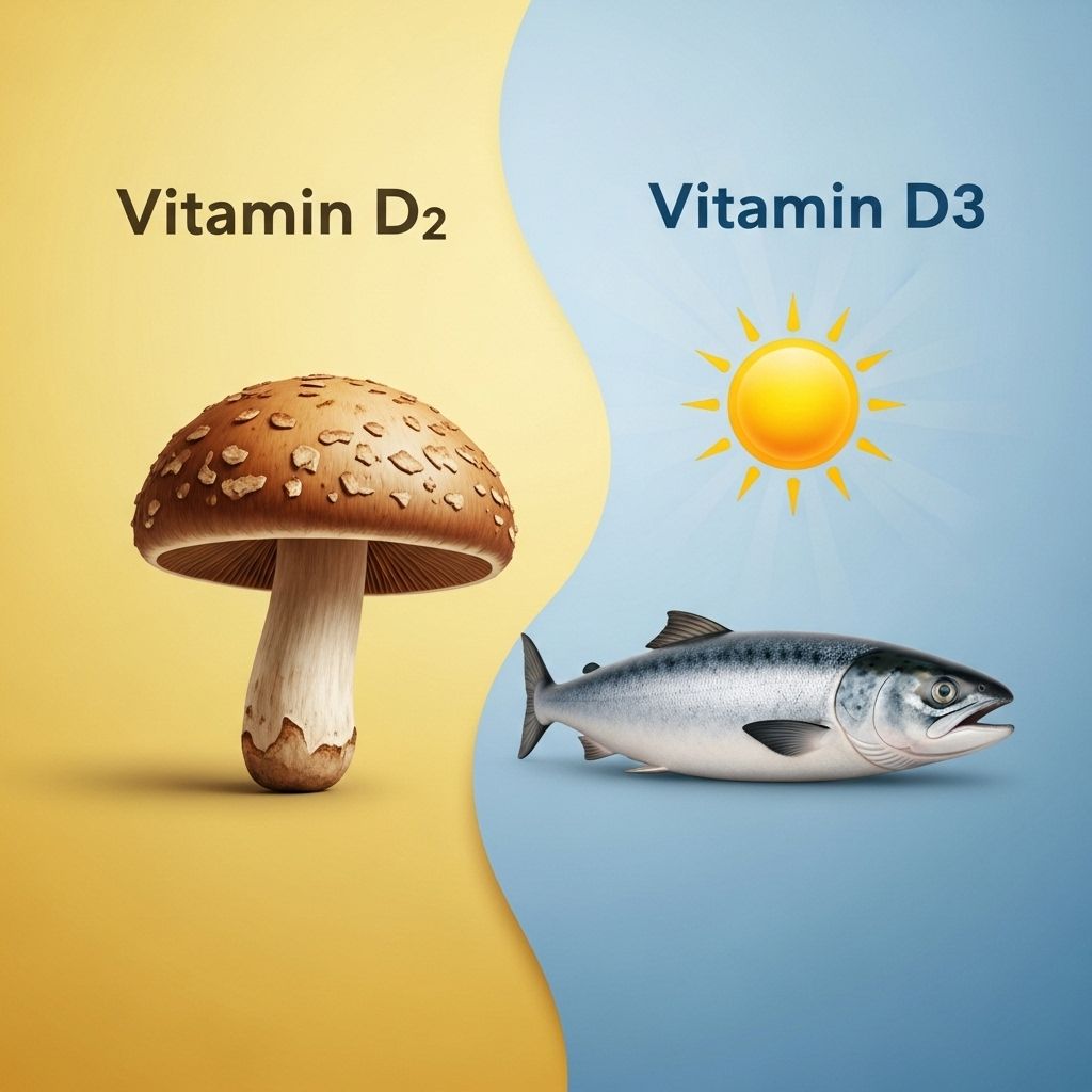 Vitamin D2 vs. D3: Understanding the Differences, Benefits, and Best Sources Learn which form offers superior potency and how to optimize your daily intake.