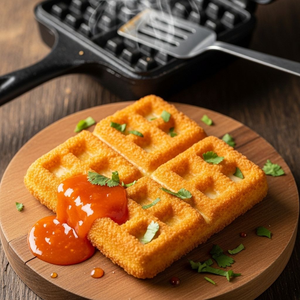 A simple waffle-iron trick that transforms fresh cheese into gourmet snack perfection.