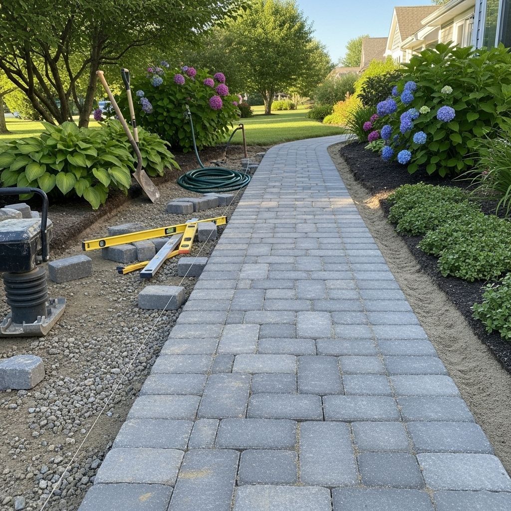 A well-laid route invites foot traffic and elevates curb appeal with lasting beauty.