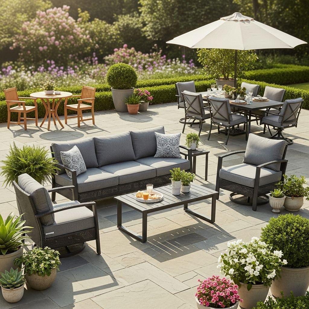 Durable, stylish furniture and simple styling tips turn any backyard into a cozy retreat.
