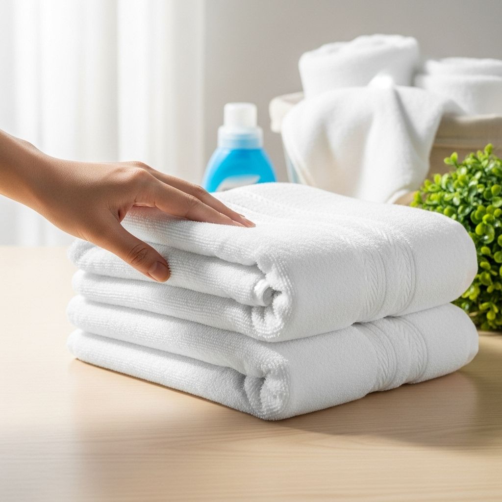 Extend the life of bath linens with gentle cycles and clever stain and odor solutions.