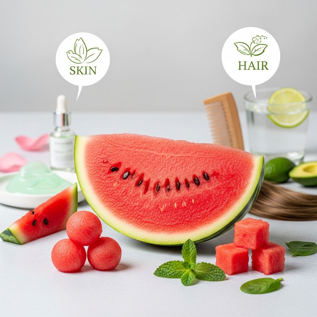Watermelon Wonders: Complete Health, Skin & Hair Benefits A supercharged blend of juicy moisture and antioxidants for radiance and vitality.
