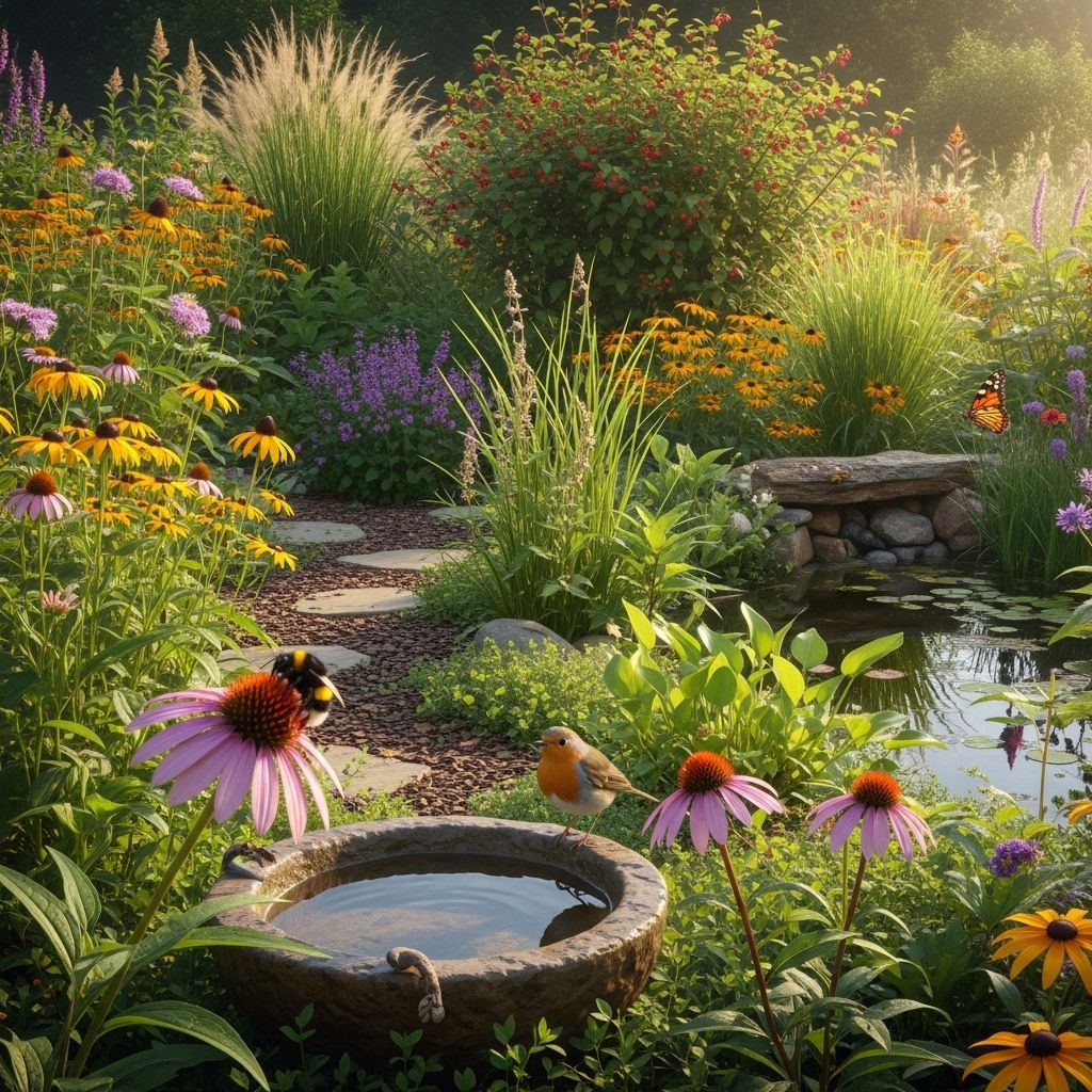 Transform your outdoor space into a wildlife haven by embracing natural processes and fostering biodiversity.