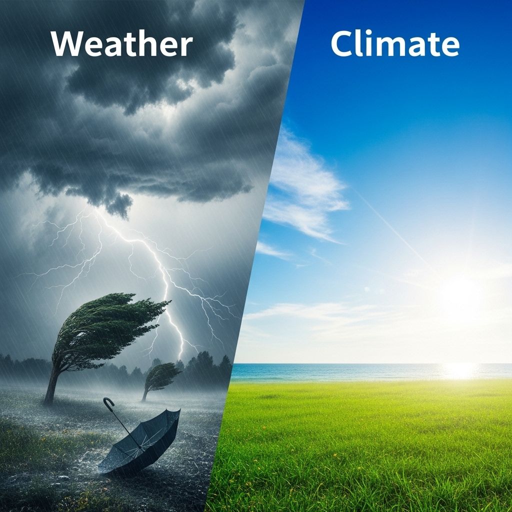 Explore the fundamental distinctions between weather and climate, and why these differences matter for our understanding of Earth’s changing environment.