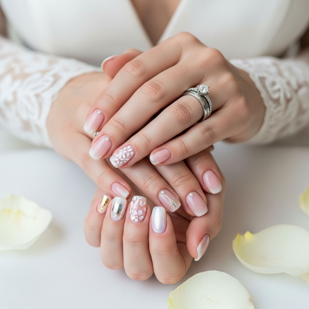 Discover the most stunning wedding nail designs, from romantic lace to modern chrome, for every bridal style in 2025.
