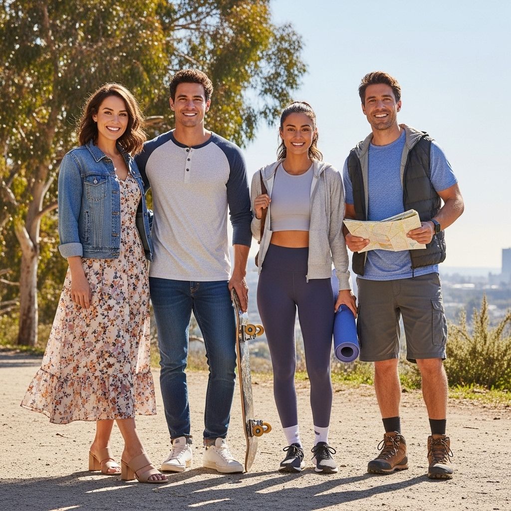Master every weekend activity with stylish, practical outfit ideas for brunch, park strolls, workouts, and nights out.