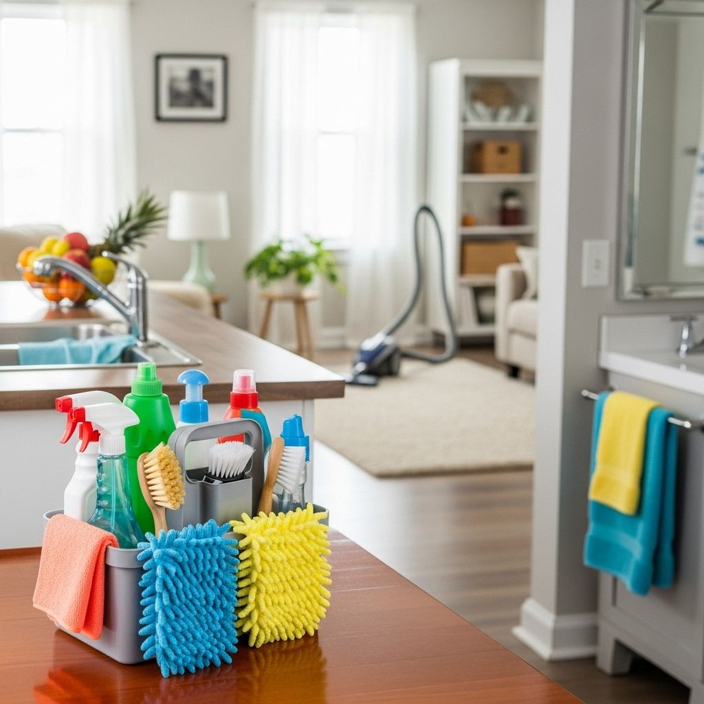 Weekly House Cleaning Made Easy: An Efficient Guide to a Clean Home Tackle chores in small chunks to keep your home tidy without weekend scrambles.