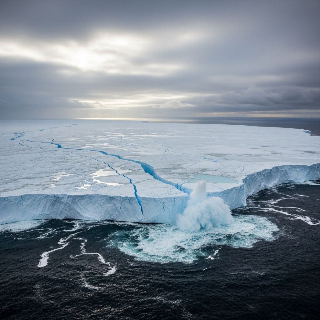 Scientists warn that the West Antarctic Ice Sheet is on the brink of collapse, which could cause irreversible global sea level rise.