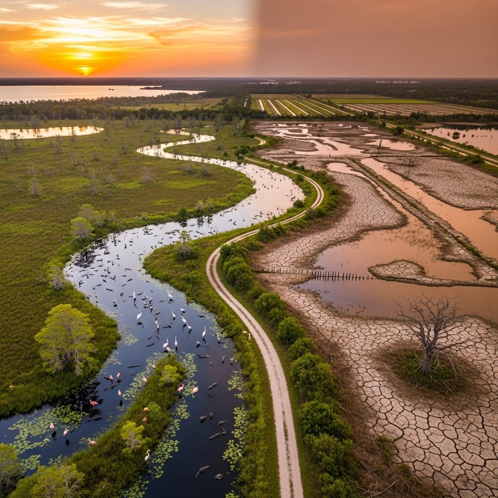 Human activity has transformed Florida’s Everglades—discover the history, consequences, and ongoing restoration challenges of this unique wetland.